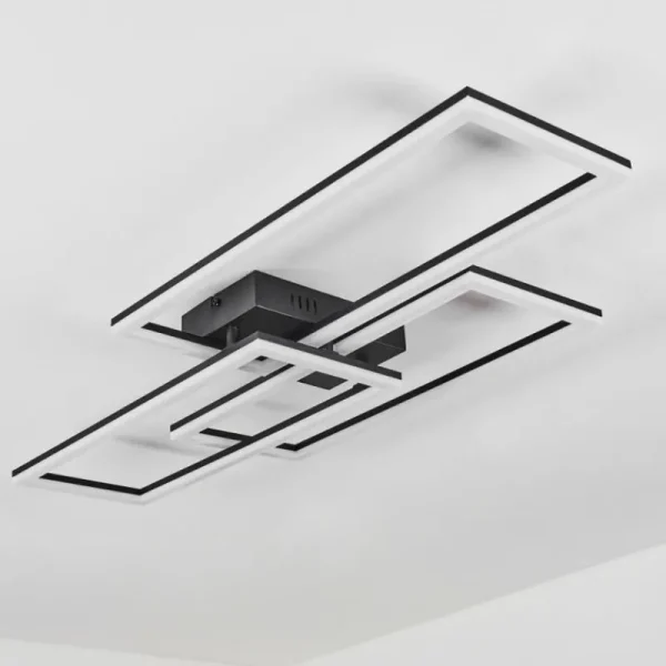 hofstein Plafonnier Taleta LED Noir, 1 lumière* Lampes Modernes