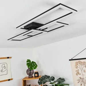 hofstein Plafonnier Taleta LED Noir, 1 lumière* Lampes Modernes