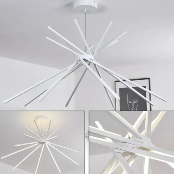 hofstein Plafonnier Teles LED Blanc, 1 lumière* Lampes Modernes