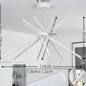 hofstein Plafonnier Teles LED Blanc, 1 lumière* Lampes Modernes