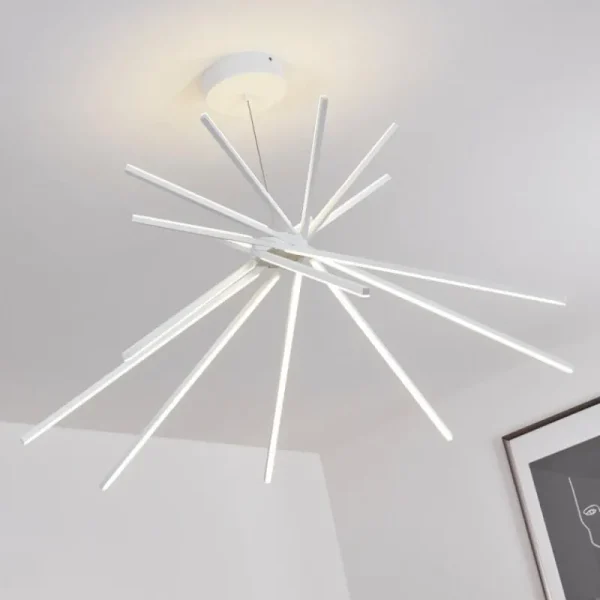 hofstein Plafonnier Teles LED Blanc, 1 lumière* Lampes Modernes