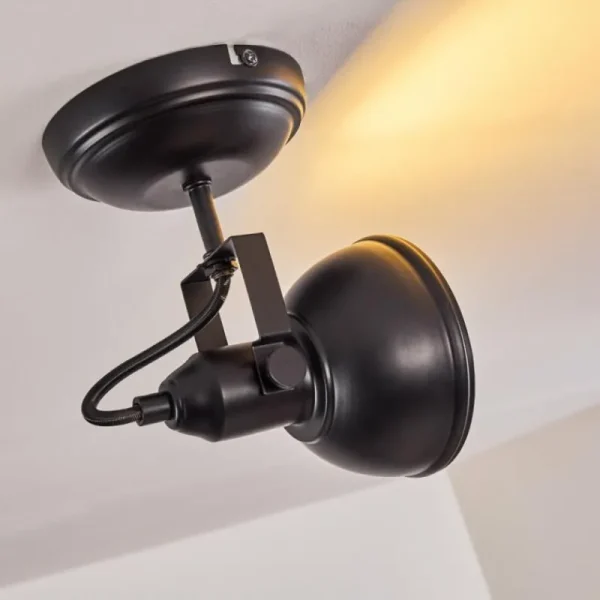 hofstein Plafonnier Tina Noir, 1 lumière* Lampes Modernes