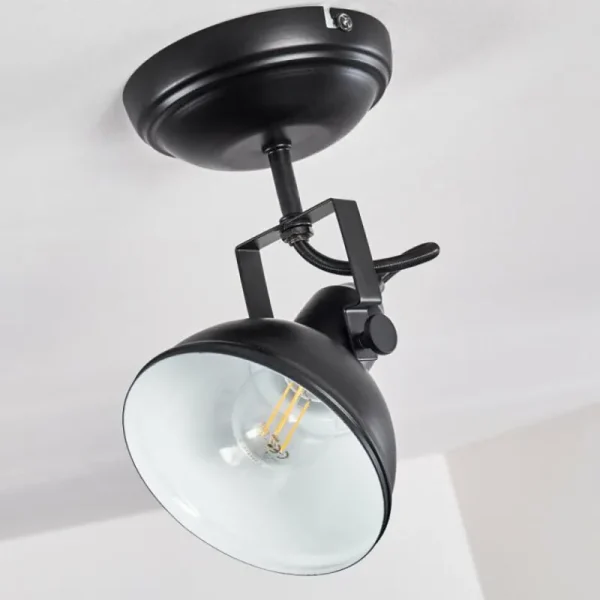 hofstein Plafonnier Tina Noir, 1 lumière* Lampes Modernes