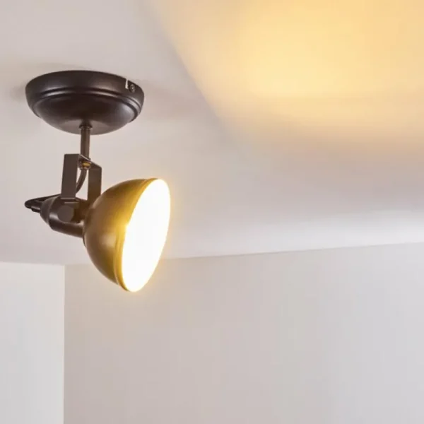 hofstein Plafonnier Tina Noir, 1 lumière* Lampes Modernes