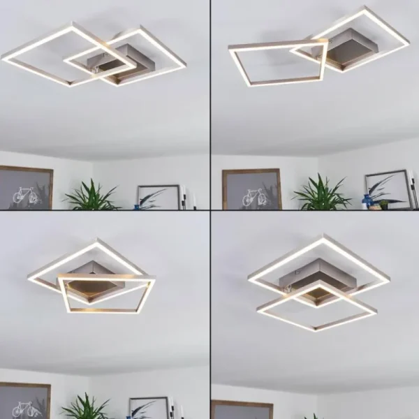 hofstein Plafonnier Torres LED Blanc, 2 lumières* Lampes Modernes
