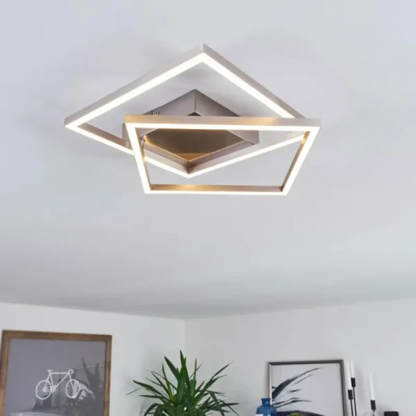 hofstein Plafonnier Torres LED Blanc, 2 lumières* Lampes Modernes