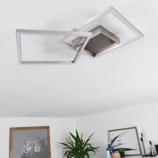 hofstein Plafonnier Torres LED Blanc, 2 lumières* Lampes Modernes