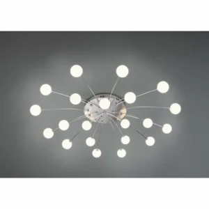 Luminaires Trio Plafonnier Trio Bullet LED Nickel mat, 21 lumières* Lampes En Verre