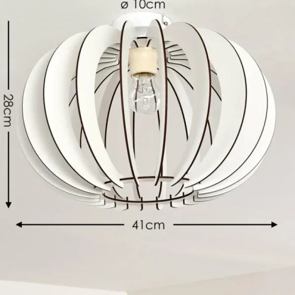 hofstein Plafonnier Valkom Blanc, 1 lumière* Lampes Modernes