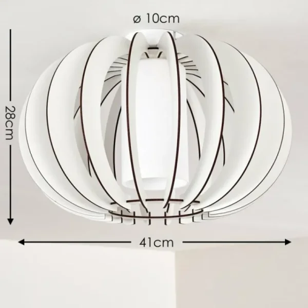 hofstein Plafonnier Valkom Blanc, 1 lumière* Lampes Modernes