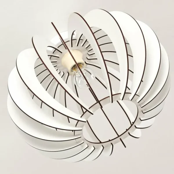 hofstein Plafonnier Valkom Blanc, 1 lumière* Lampes Modernes