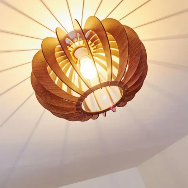 hofstein Plafonnier Valkom Brun, 1 lumière* Lampes Modernes