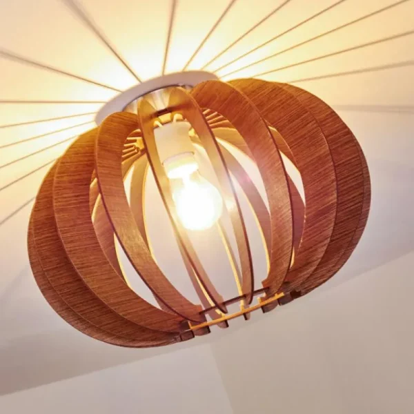 hofstein Plafonnier Valkom Brun, 1 lumière* Lampes Modernes