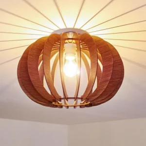 hofstein Plafonnier Valkom Brun, 1 lumière* Lampes Modernes