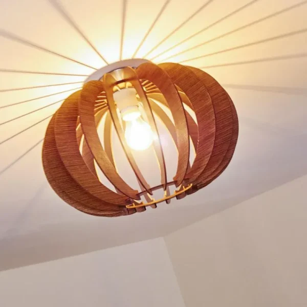 hofstein Plafonnier Valkom Brun, 1 lumière* Lampes Modernes