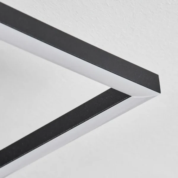 hofstein Plafonnier Vaseux LED Noir, Blanc, 1 lumière* Lampes Modernes