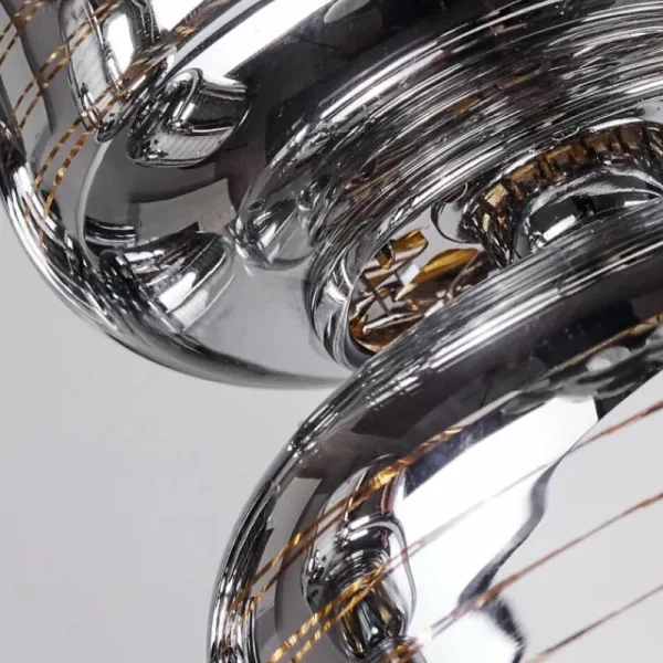 hofstein Plafonnier Verasara Chrome, 3 lumières* Lampes En Verre