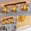 hofstein Plafonnier Verre 30 cm Koyoto Ambre, 3 lumières* Lampes En Verre