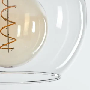 hofstein Plafonnier Verre 25 cm Koyoto Clair, 4 lumières* Lampes En Verre