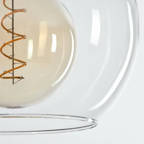 hofstein Plafonnier Verre 25 cm Koyoto Clair, 4 lumières* Lampes En Verre