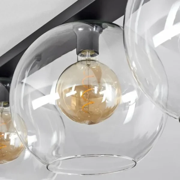 hofstein Plafonnier Verre 30 cm Koyoto Clair, 3 lumières* Lampes En Verre