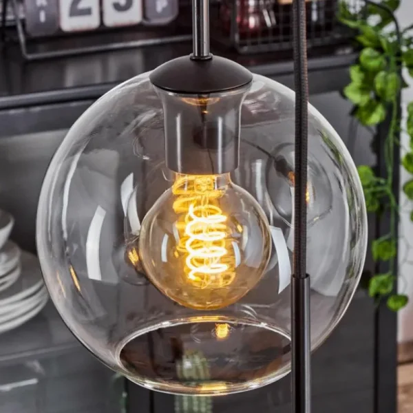 hofstein Plafonnier Verre 20 cm Koyoto Clair, 3 lumières* Lampes En Verre
