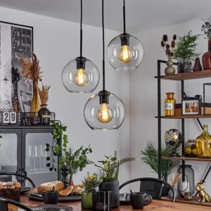 hofstein Plafonnier Verre 20 cm Koyoto Clair, 3 lumières* Lampes En Verre