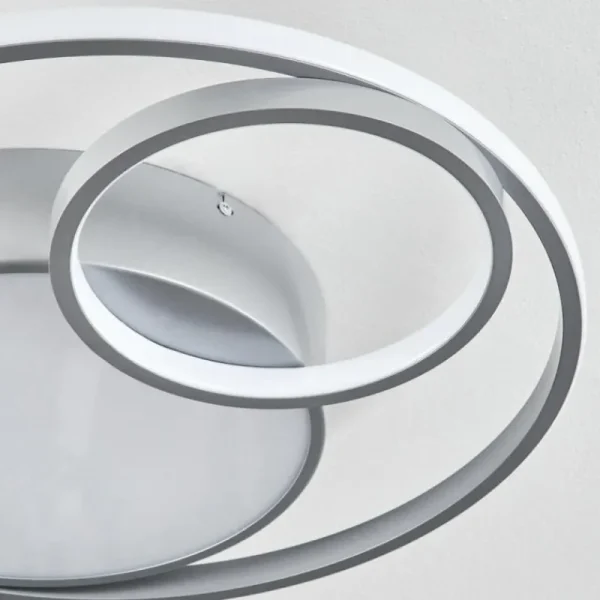 hofstein Plafonnier Vignier LED Titane, 1 lumière* Lampes Modernes
