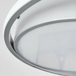 hofstein Plafonnier Vignier LED Titane, 1 lumière* Lampes Modernes
