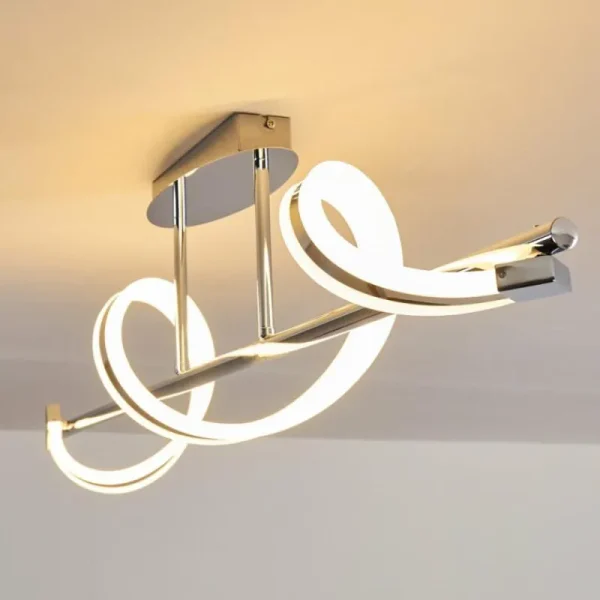 hofstein Plafonnier Vora LED Chrome, 1 lumière* Lampes Modernes