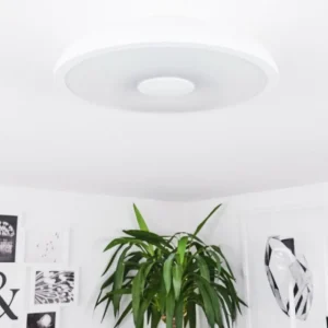 hofstein Plafonnier Vully Blanc, 1 lumière, Changeur de couleurs* Lampes Modernes