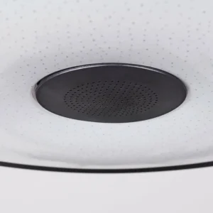 hofstein Plafonnier Vully LED Noir, 1 lumière, Télécommandes, Changeur de couleurs* Lampes Modernes