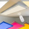 hofstein Plafonnier WABOS LED Blanc, 1 lumière, Télécommandes, Changeur de couleurs* Lampes Modernes