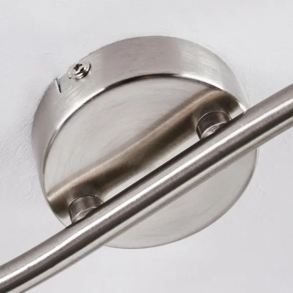 hofstein Plafonnier Warga LED Nickel mat, 2 lumières* Lampes En Verre