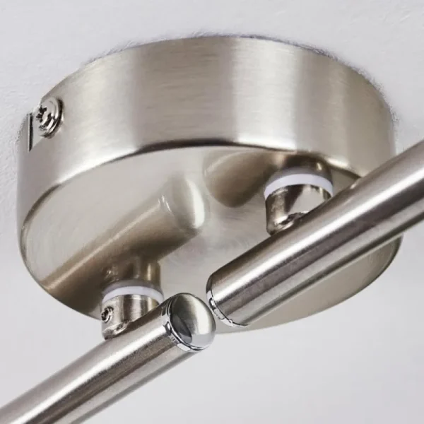 hofstein Plafonnier Warga LED Nickel mat, 4 lumières* Lampes En Verre