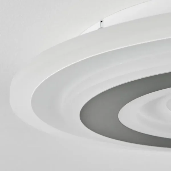 hofstein Plafonnier Wawo LED Blanc, 1 lumière, Télécommandes* Lampes Modernes