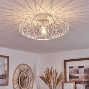 hofstein Plafonnier Wemude Blanc, 1 lumière* Lampes Modernes