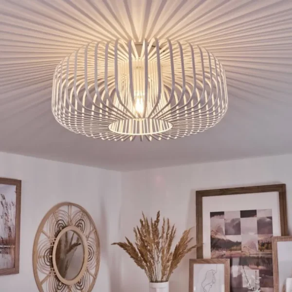 hofstein Plafonnier Wemude Blanc, 1 lumière* Lampes Modernes