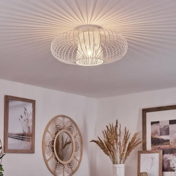 hofstein Plafonnier Wemude Blanc, 1 lumière* Lampes Modernes