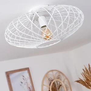 hofstein Plafonnier Wemude Blanc, 1 lumière* Lampes Modernes