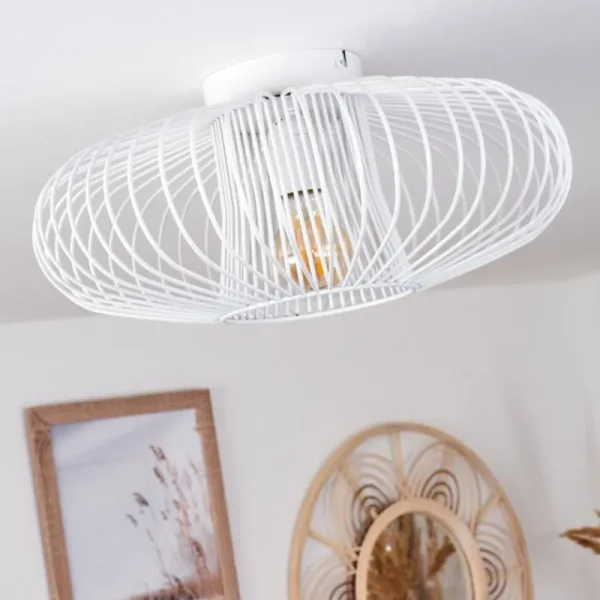 hofstein Plafonnier Wemude Blanc, 1 lumière* Lampes Modernes