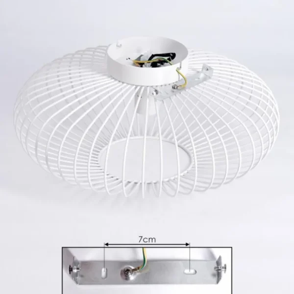 hofstein Plafonnier Wemude Blanc, 1 lumière* Lampes Modernes