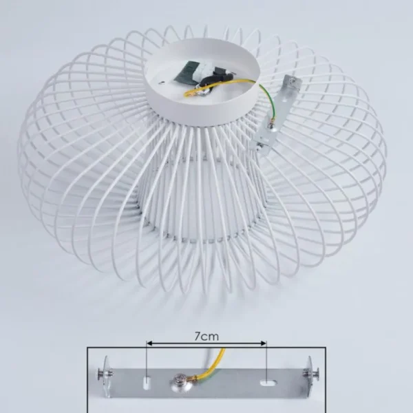 hofstein Plafonnier Wemude Blanc, 1 lumière* Lampes Modernes