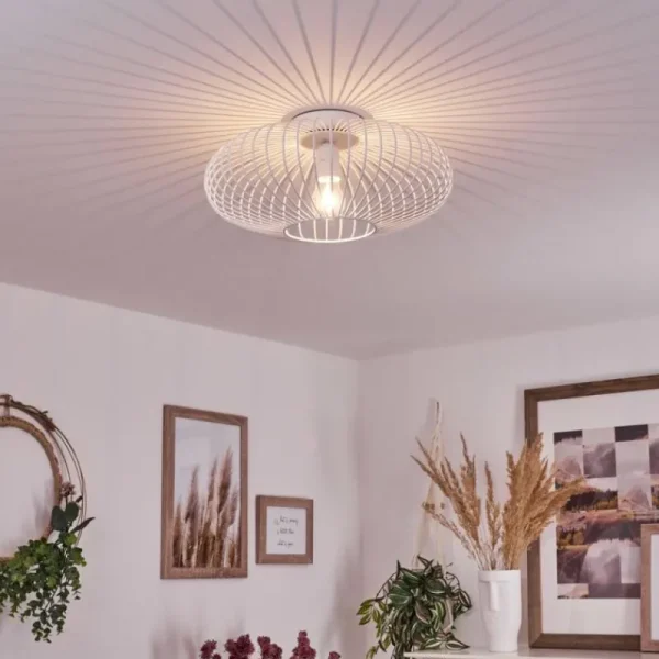 hofstein Plafonnier Wemude Blanc, 1 lumière* Lampes Modernes
