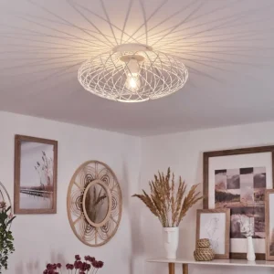 hofstein Plafonnier Wemude Blanc, 1 lumière* Lampes Modernes