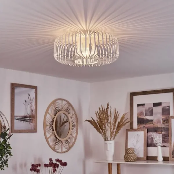hofstein Plafonnier Wemude Blanc, 1 lumière* Lampes Modernes