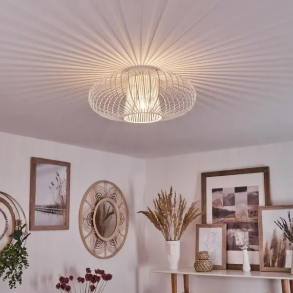 hofstein Plafonnier Wemude Blanc, 1 lumière* Lampes Modernes