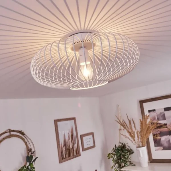 hofstein Plafonnier Wemude Blanc, 1 lumière* Lampes Modernes