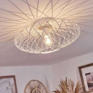 hofstein Plafonnier Wemude Blanc, 1 lumière* Lampes Modernes