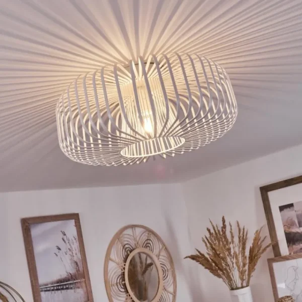 hofstein Plafonnier Wemude Blanc, 1 lumière* Lampes Modernes